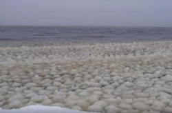 Maine Lake Experiences Snowball Waves