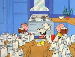 Snoopy Making Thanksgiving Dinner
