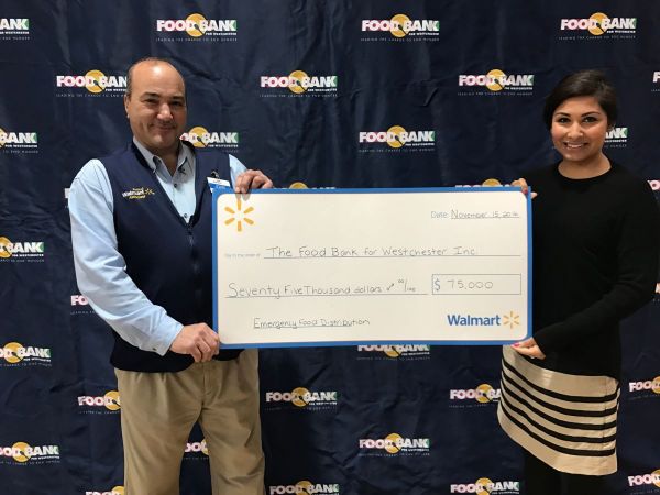 Food Bank Receives 75K from Walmart in Westchester County NY