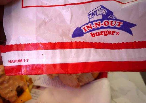 In-N-Out Burgers and Bible Verses