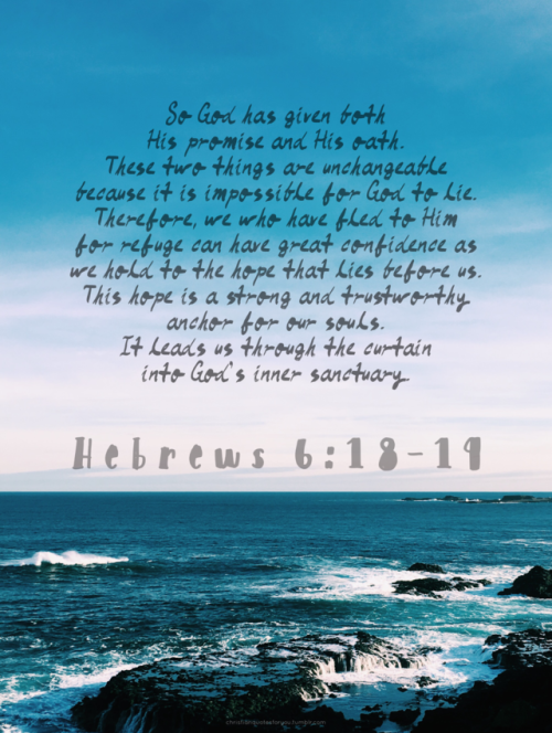 Hope in God because he is our anchor