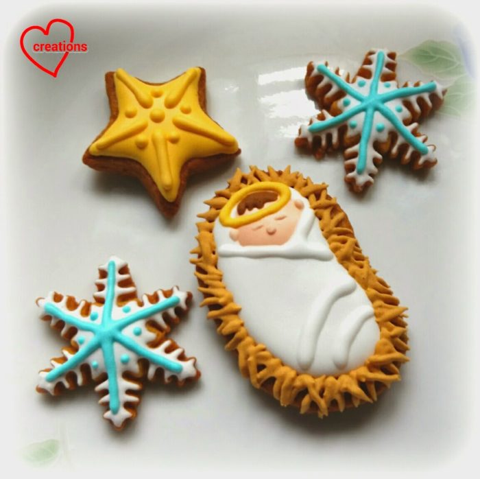 Baby Jesus, Stars and Snowflake Christmas Cookie Recipe