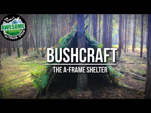 Building an A-Frame Shelter | Christian Bushcraft Shelters