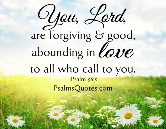 Psalm About Love: Psalm 86:5