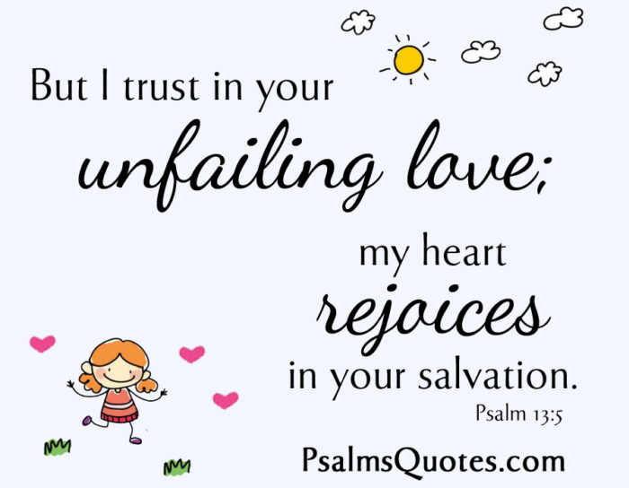 Beautiful Love Psalm: Psalm 13:5
