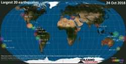 92 Earthquakes Struck Worldwide on 10/24
