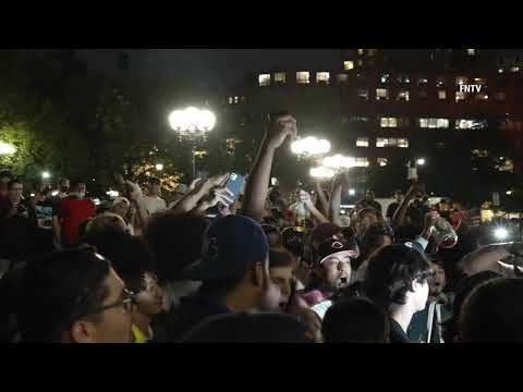 NYC residents celebrating Cuomo’s resignation