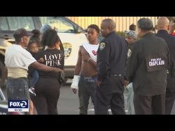 16 year old boy gunned down on sidewalk during drive-by shooting in Oakland CA