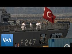Turkish Warship Docked at Haifa Port in Israel