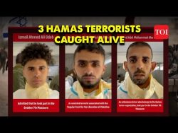 Israel Reports 3 Hamas Terrorists Caught Alive That Participated in October Massacre